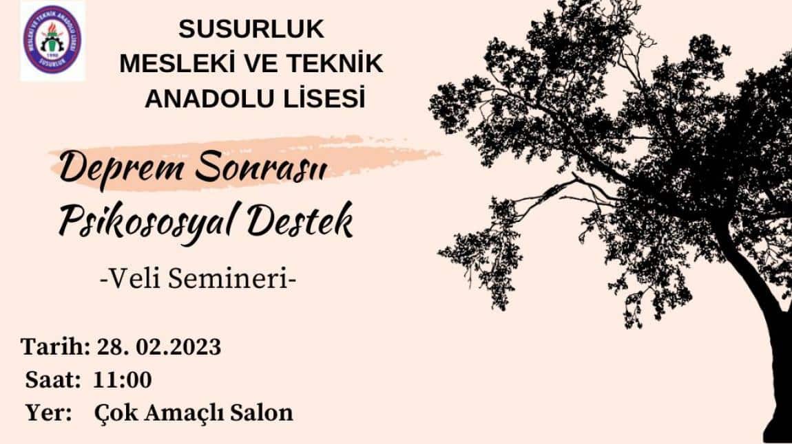 Deprem Sonrası Psikososyal Destek